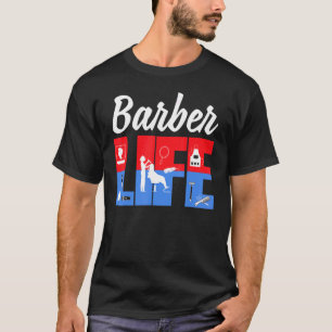 Camiseta Barber Barbers Cita Hairstylist Life Pole Studs