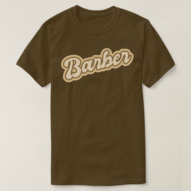 Camiseta Barber Beige 1 (Frente do Design)