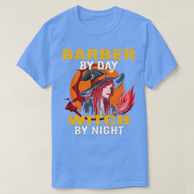 Camiseta Barber by day witch by night 3 (Frente do Design)