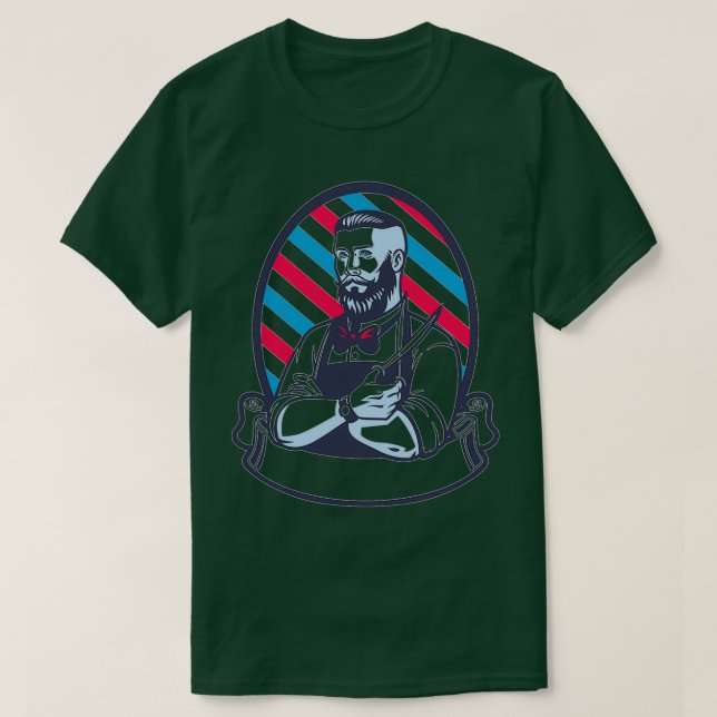 Camiseta Barber com um espelho incrível (Frente do Design)