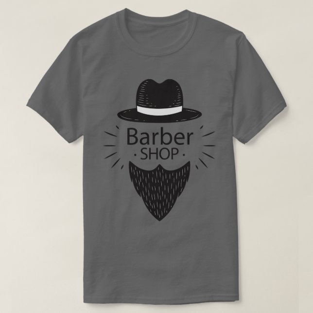 Camiseta Barber Compra bigode longo (Frente do Design)