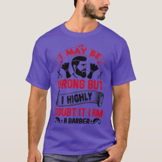 Camiseta Barber Compre Barba Corte de Cabelo Hairdresser Pr
