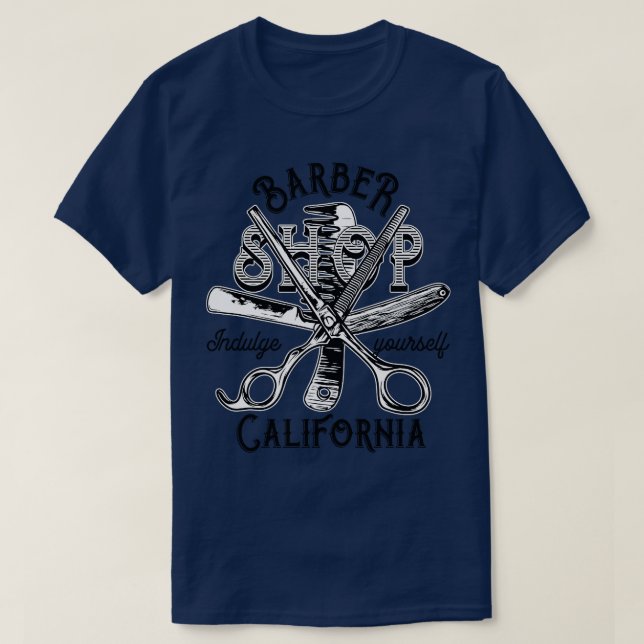 Camiseta Barber Compro California TShirt (Frente do Design)