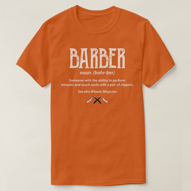 Camiseta Barber Definição (Frente do Design)
