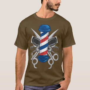 Camiseta Barber-Design mulher Barber Policial Barbersho