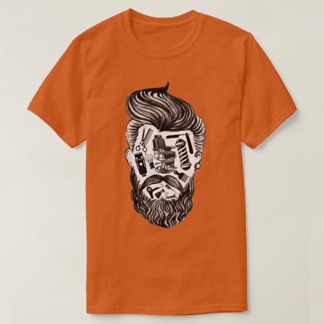 Camiseta Barber Face Barber Life (Frente do Design)