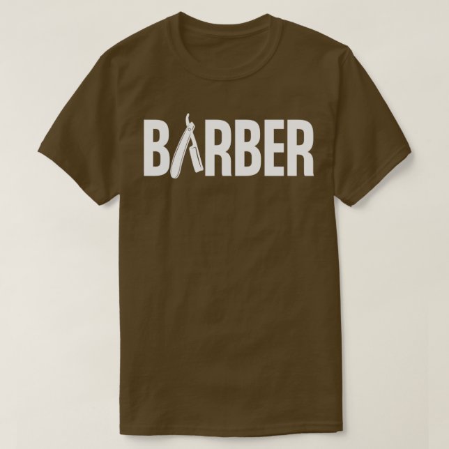 Camiseta Barber Forma para cima Barber Design Legal (Frente do Design)