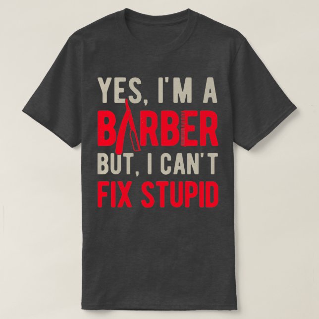 Camiseta Barber Funny 1 (Frente do Design)