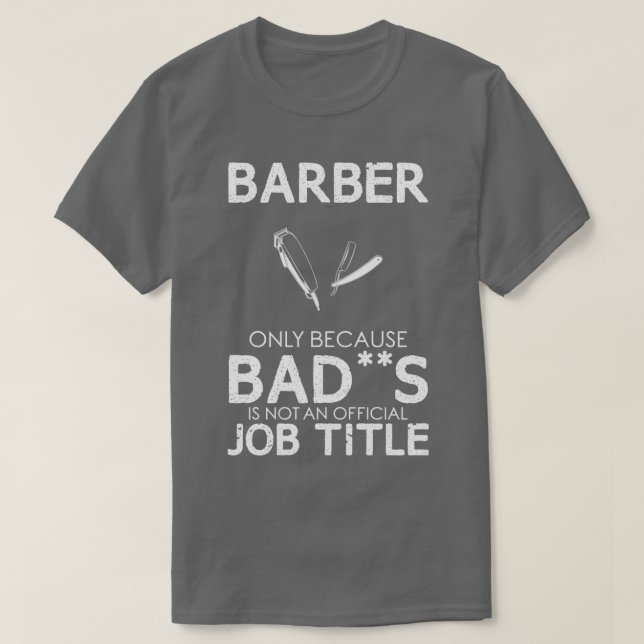 Camiseta Barber Funny Design Para Presente 5 (Frente do Design)