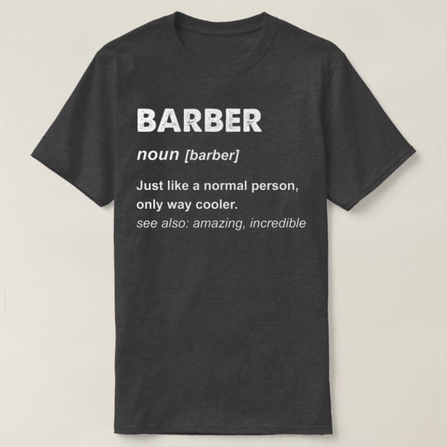 Camiseta Barber Gift Classic TSirt (Frente do Design)