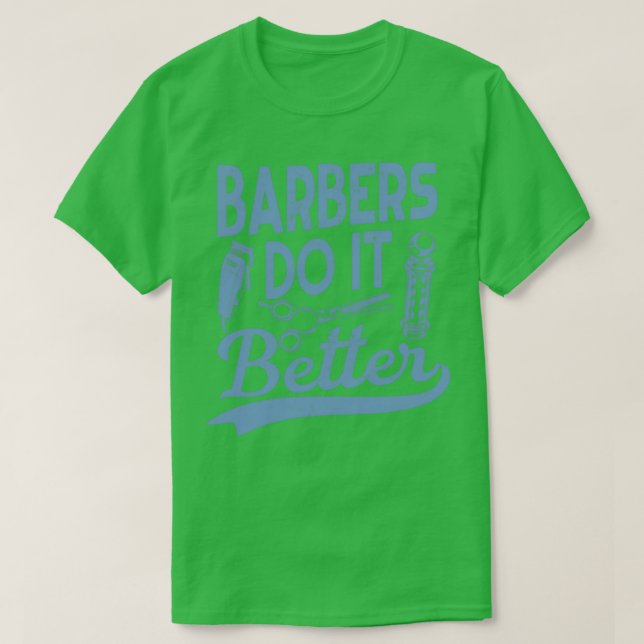 Camiseta Barber Gift Hairdresser Hairstylist Barbershop Shi (Frente do Design)