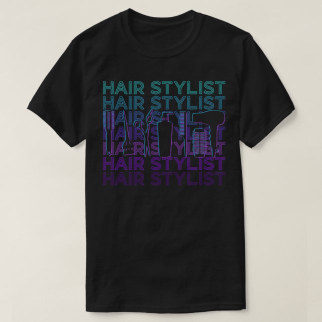 Camiseta Barber Hair Stylist Hair Dresser Hairstylist Retro (Frente do Design)