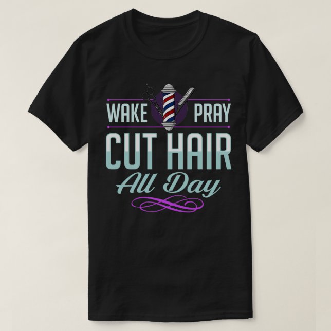 Camiseta Barber Hair Stylist Hairdresser Barbershop Salon 2 (Frente do Design)