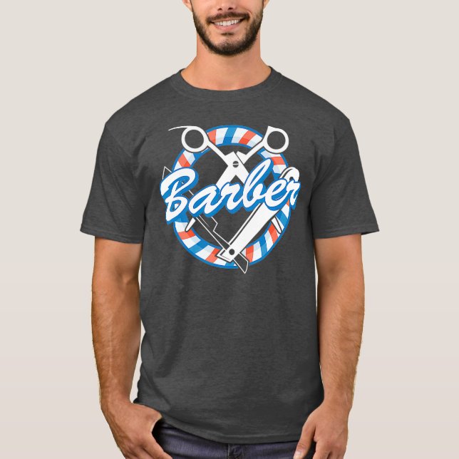 Camiseta Barber  Haircutter Barber Gift Professional  (2) (Frente)