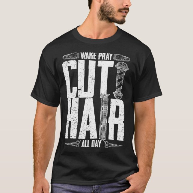 Camiseta Barber Hairdresser Cosmetólogo Hair Stylist Beau (Frente)