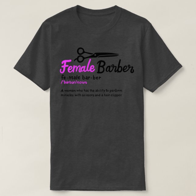 Camiseta Barber Hairdresser Hairstylist Hair Salon Gift 1 (Frente do Design)