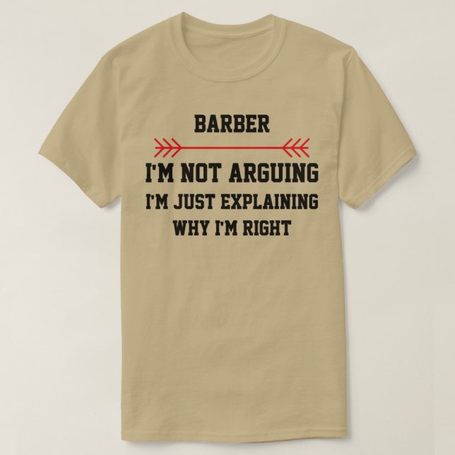 Camiseta Barber Im Não Argumenta (Frente do Design)