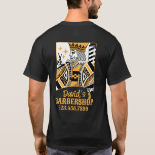 Camiseta Barber King Retro Playing Card Style Hair Style
