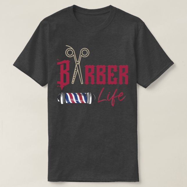 Camiseta Barber Life Pole (Frente do Design)