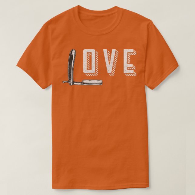 Camiseta Barber Love Barber Cote Engraçado (Frente do Design)