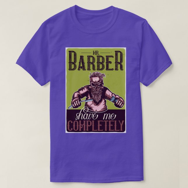 Camiseta Barber me coma completamente (Frente do Design)