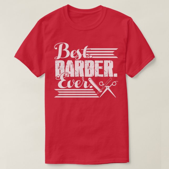 Camiseta Barber Melhor Barber Nunca (Frente do Design)