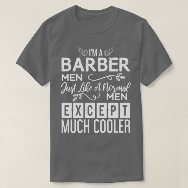 Camiseta Barber Men Funny Design Para Presente 1 (Frente do Design)