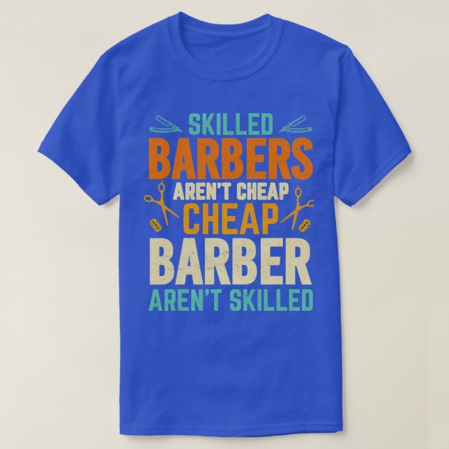 Camiseta Barber Pai Engraçado Cabeleireiros Engraçado Barbe (Frente do Design)