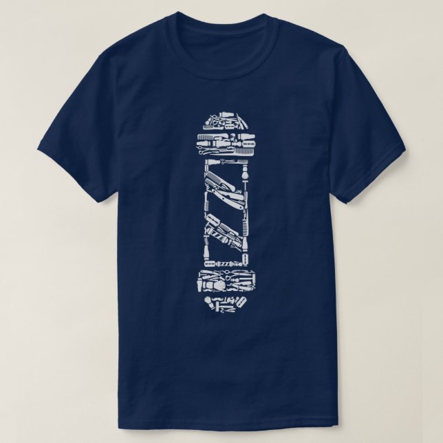 Camiseta Barber Pole 8 (Frente do Design)