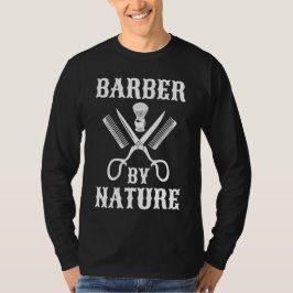 Camiseta Barber Por Natureza - Barbearia De Corte De Cabelo
