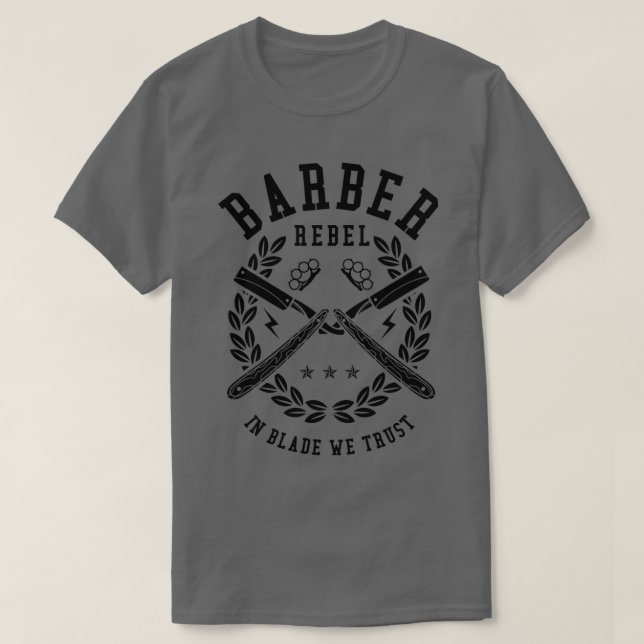 Camiseta Barber Rebel (Frente do Design)