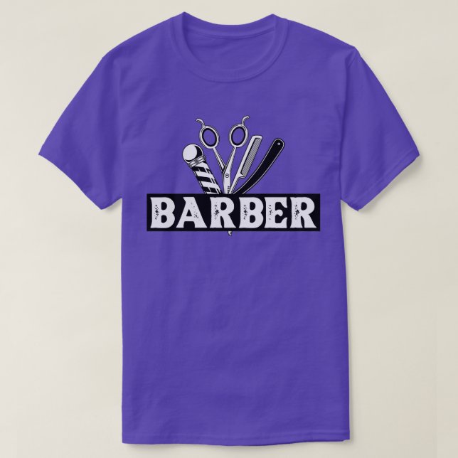 Camiseta Barber Tools Barbershop Haircut (Frente do Design)