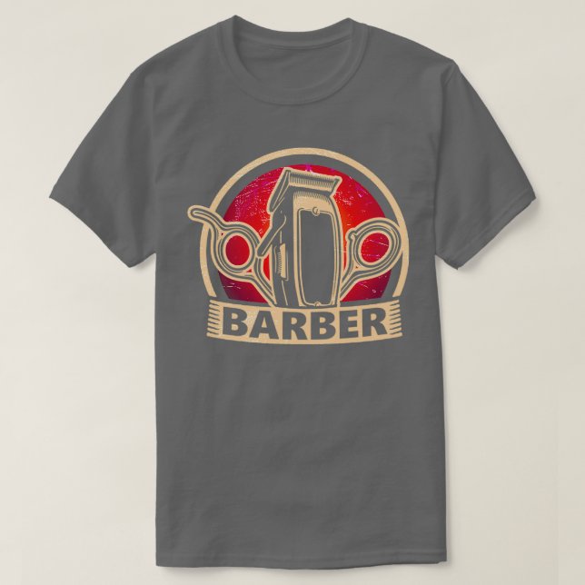 Camiseta Barber Vintage 8 (Frente do Design)