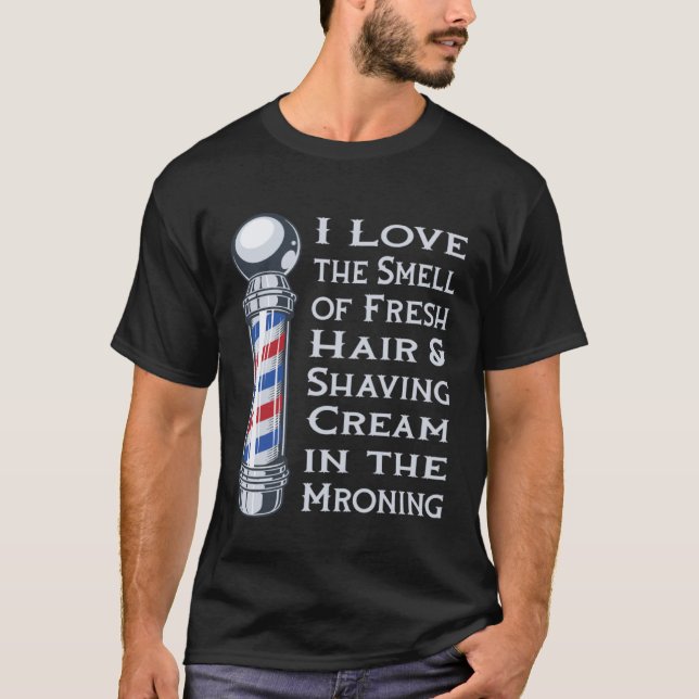 Camiseta Barbershop Barber Coiffeur Haircut Beard Barbersho (Frente)