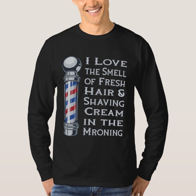 Camiseta Barbershop Barber Coiffeur Haircut Beard Barbersho (Frente)