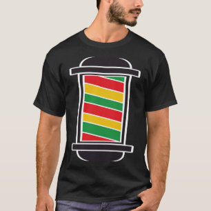 Camiseta Barbershop Barber Pole Universal Hair Cut Sinal Ra