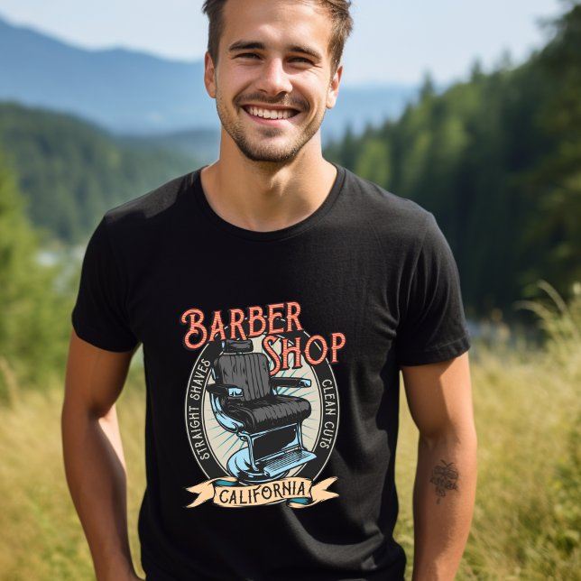 Camiseta Barbershop California T-Shirt (Criador carregado)