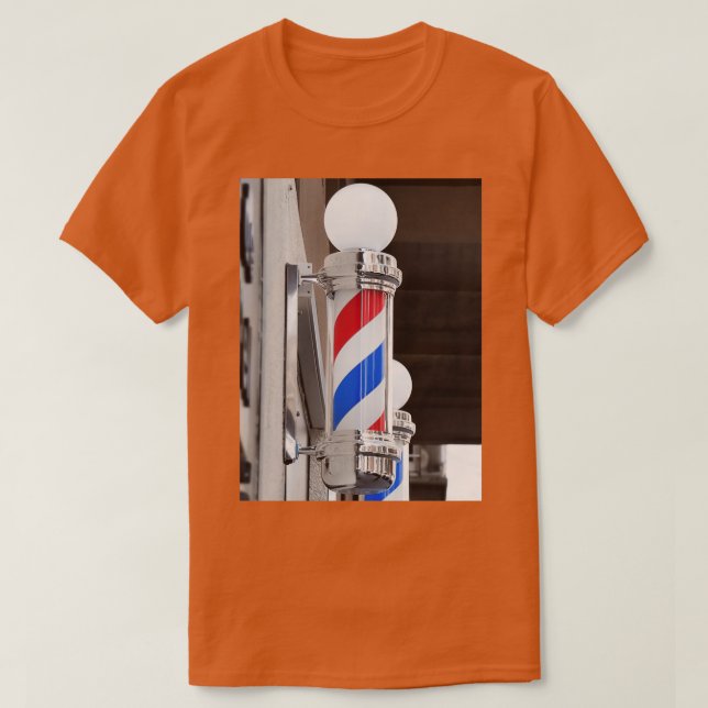 Camiseta Barbershop de cabeleireiro (Frente do Design)