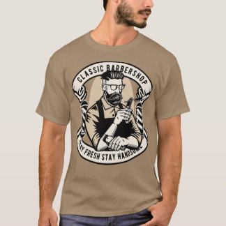 Camiseta Barbershop, fique fresco, fique bonito 1