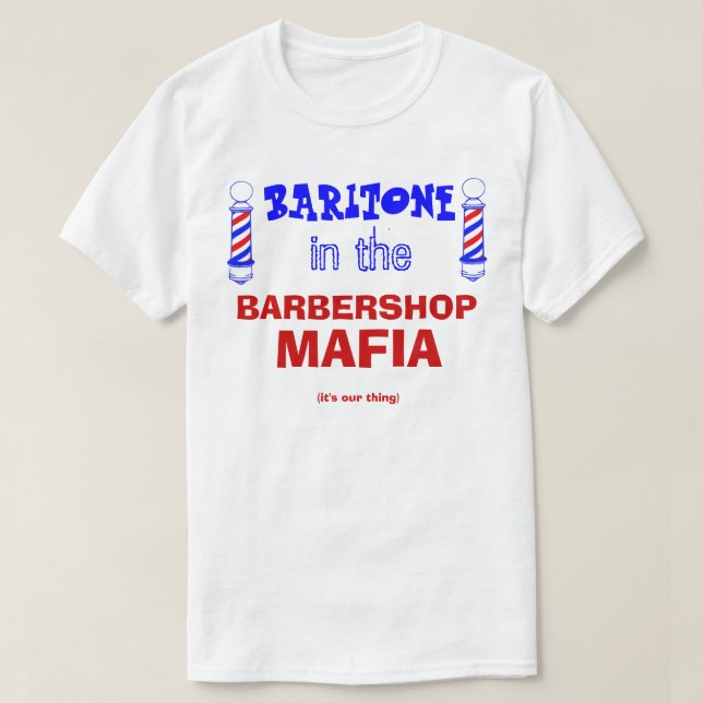Camiseta Barbershop Mafia (Frente do Design)