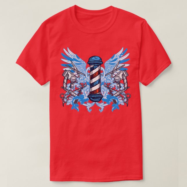 Camiseta Barbershop Pole (Frente do Design)