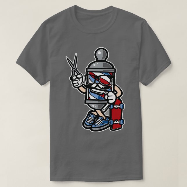 Camiseta BarberSkater T (Frente do Design)