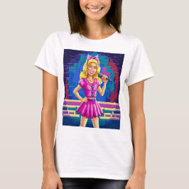 Camiseta barbie girl  pixels