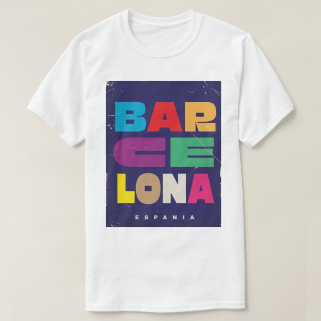 Camiseta Barcelona Espania (Frente do Design)