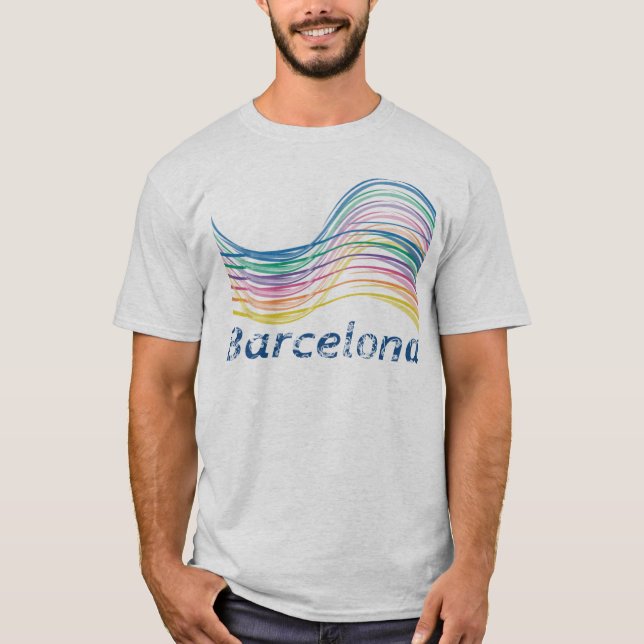 Camiseta Barcelona Ondas (Frente)