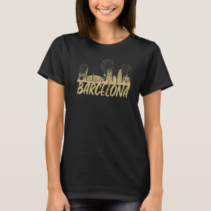 Camiseta Barcelona Skyline Sagrada Familia