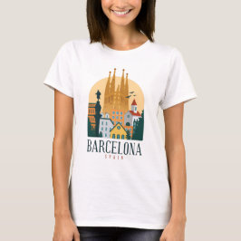 Camiseta BarcelonaSkyline