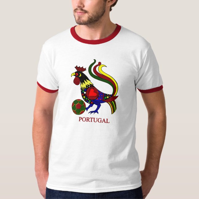 Camiseta Barcelos "galo" jogador de futebol de Portugal (Frente)