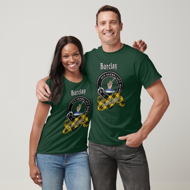 Camiseta Barclay Clan Badge & Tartan T-Shirt (Unissex)