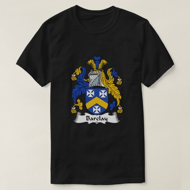 Camiseta Barclay Coat of Arms  Barclay Family Crest Classic (Frente do Design)